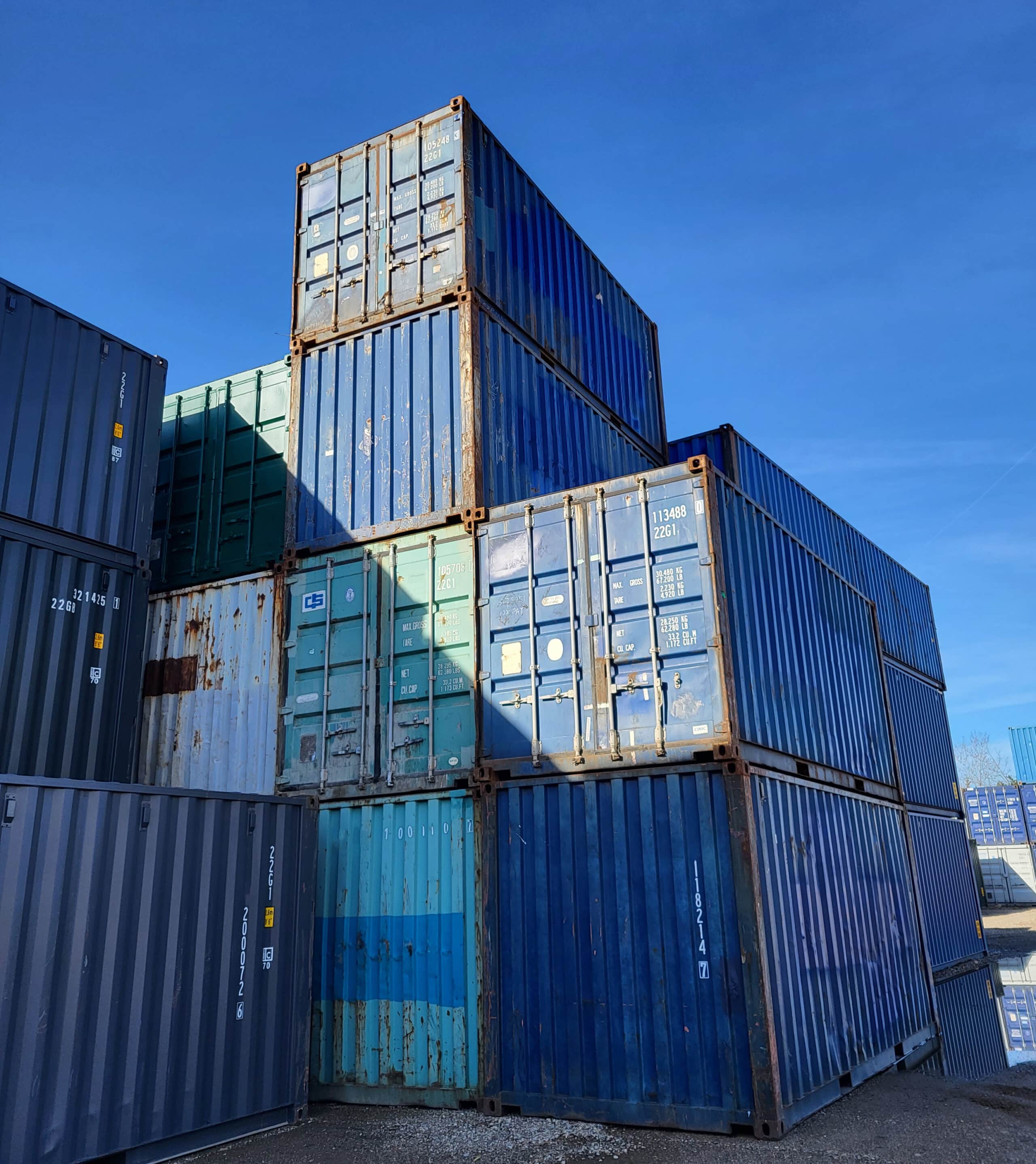 Eurobox Bleu containers Ternay