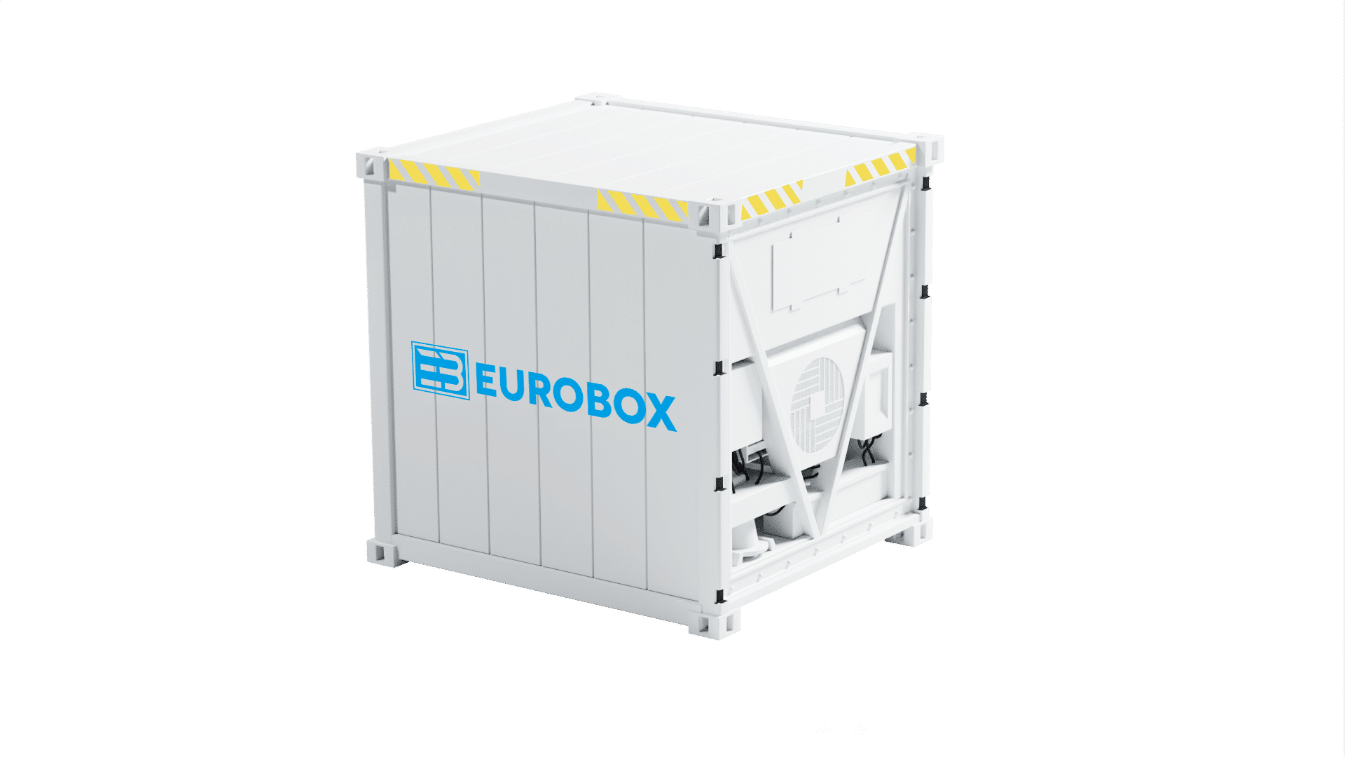 Container 10 pieds high cube reefer blanc Eurobox