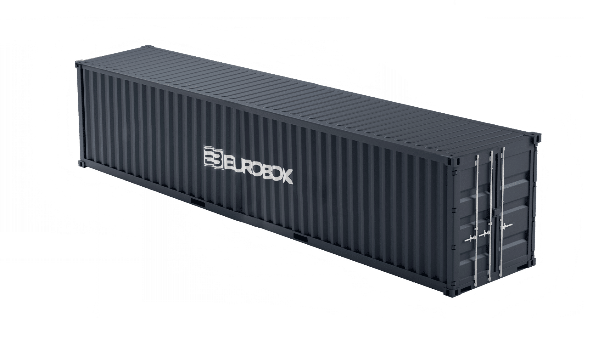 Container maritime 40 pieds noir eurobox