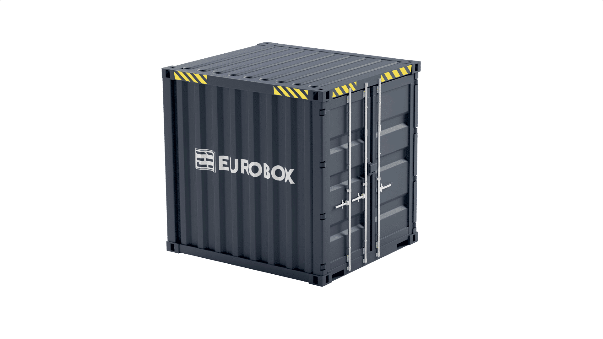 Container maritime 10 pied High cube noir Eurobox