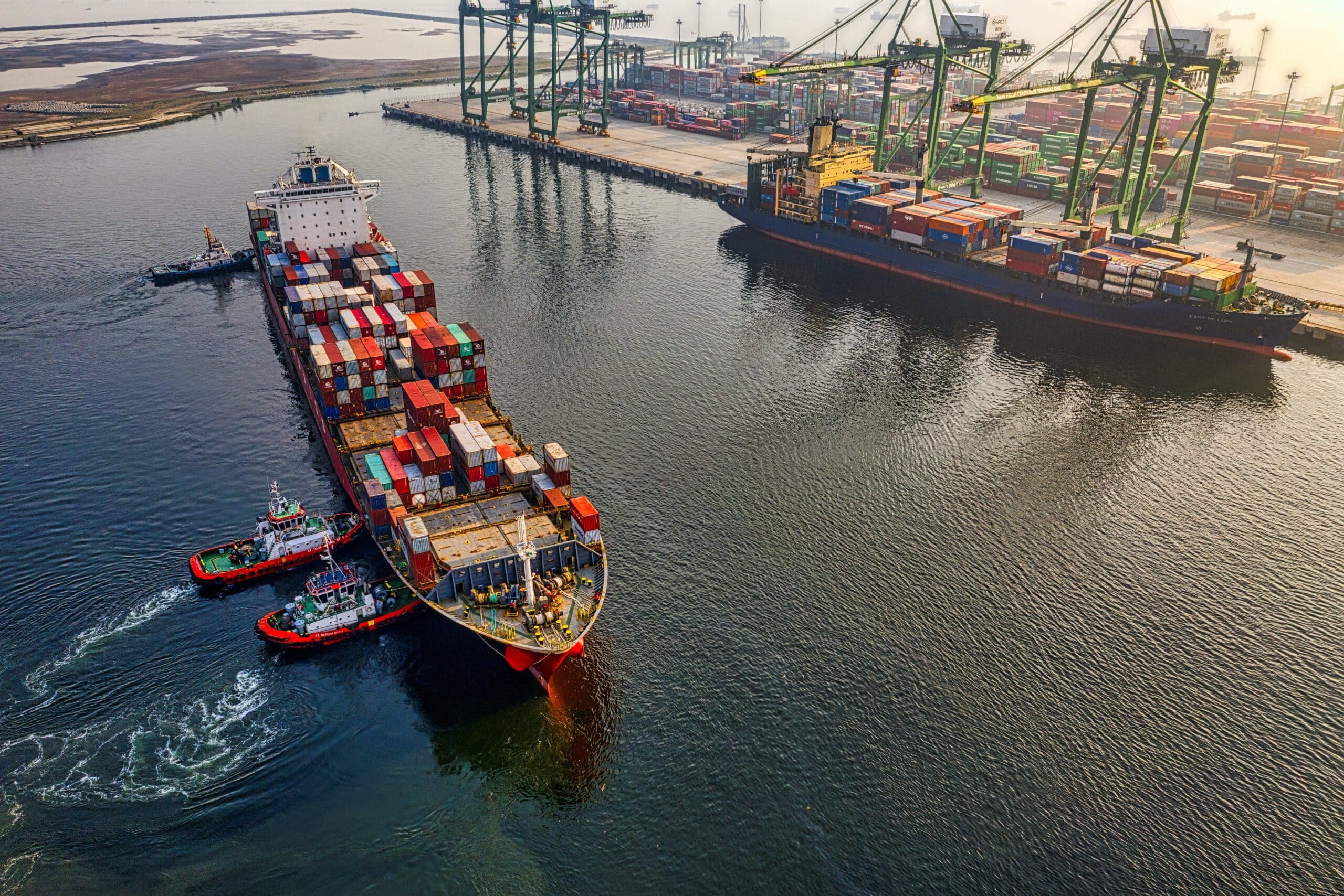 Empilement de containers