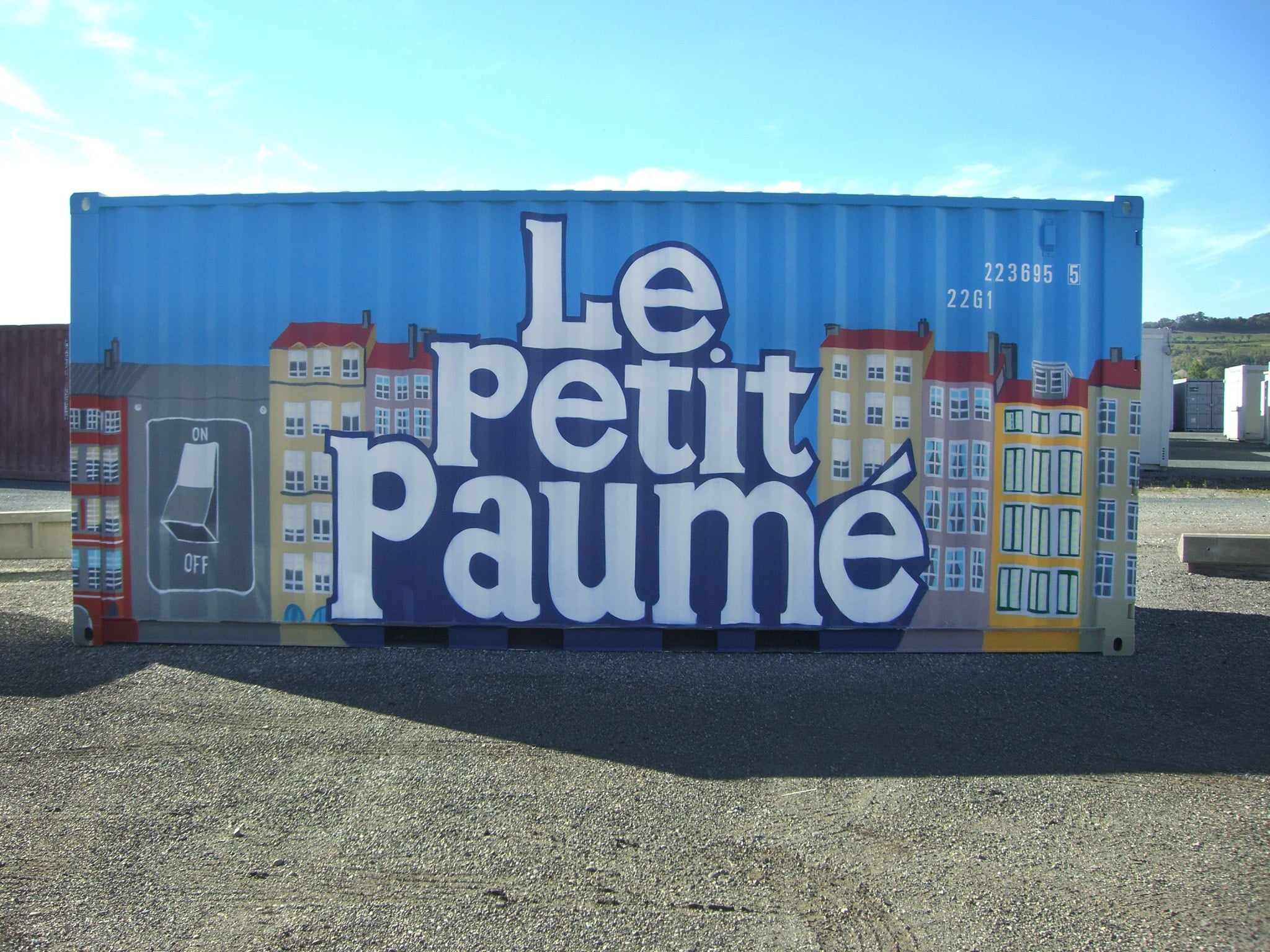 Le petit paumé- container publicitaire-eurobox-lyon-containers recyclés