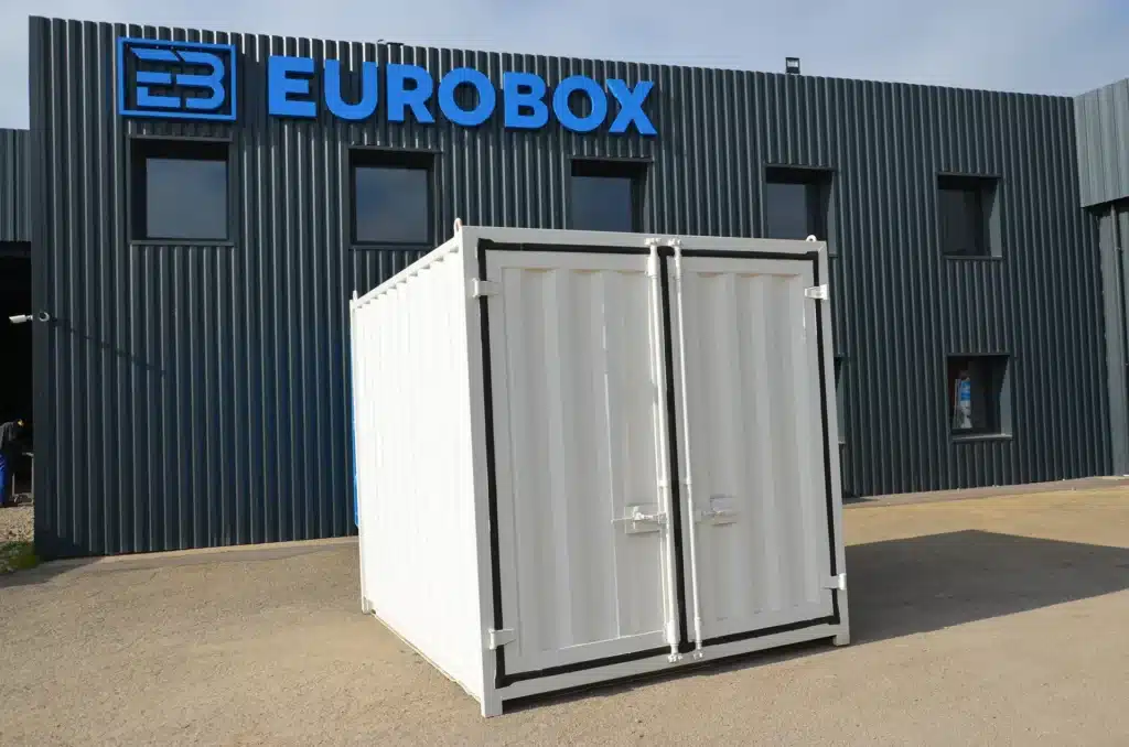 10pieds d'occasion vente de container d'occasion 10pieds à Lyon par Eurobox, petit conteneur 10 pieds