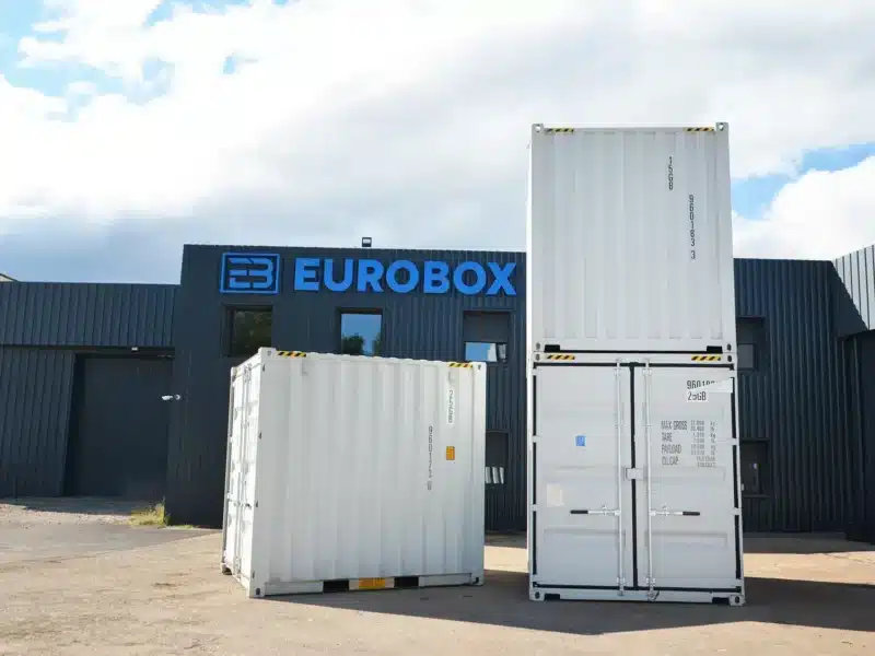 Container 10 pieds high cube neuf premier voyage. Container gris claire easy open door pour acheter un container de petite taille