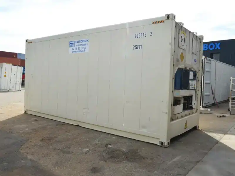 Conteneur d'occasion reefer disonible à la location ou la vente, Eurobox vendeur de container frigorifique a louer ou acheter